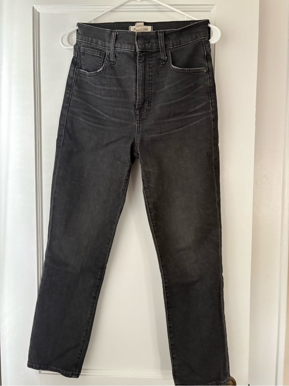 Madewell Black perfect vintage crop Jeans